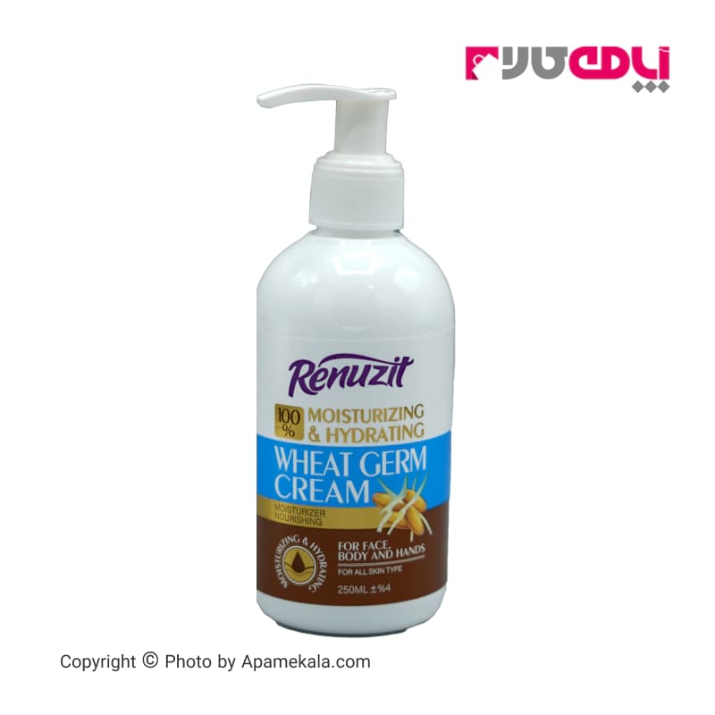 کرم مرطوب‌کننده رینوزیت مدل wheat germ حجم 250 میل