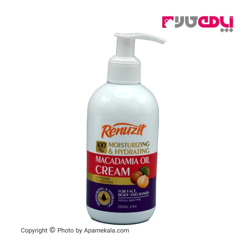 کرم مرطوب‌کننده رینوزیت مدل macadamia oil حجم 250 میل