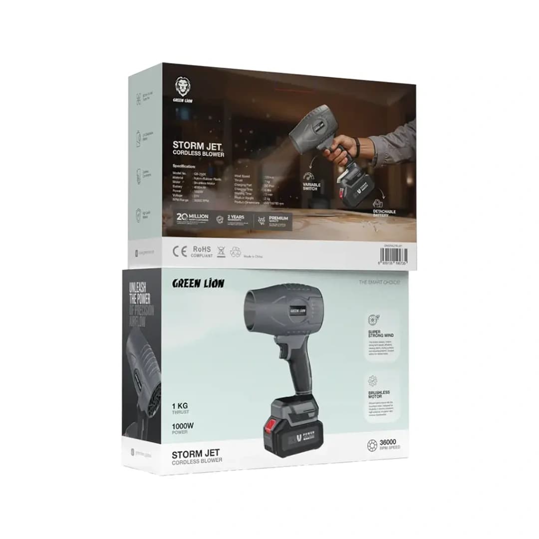 جت فن دمنده شارژی گرین لاین Green Lion storm jet air blower — تصویر ۴