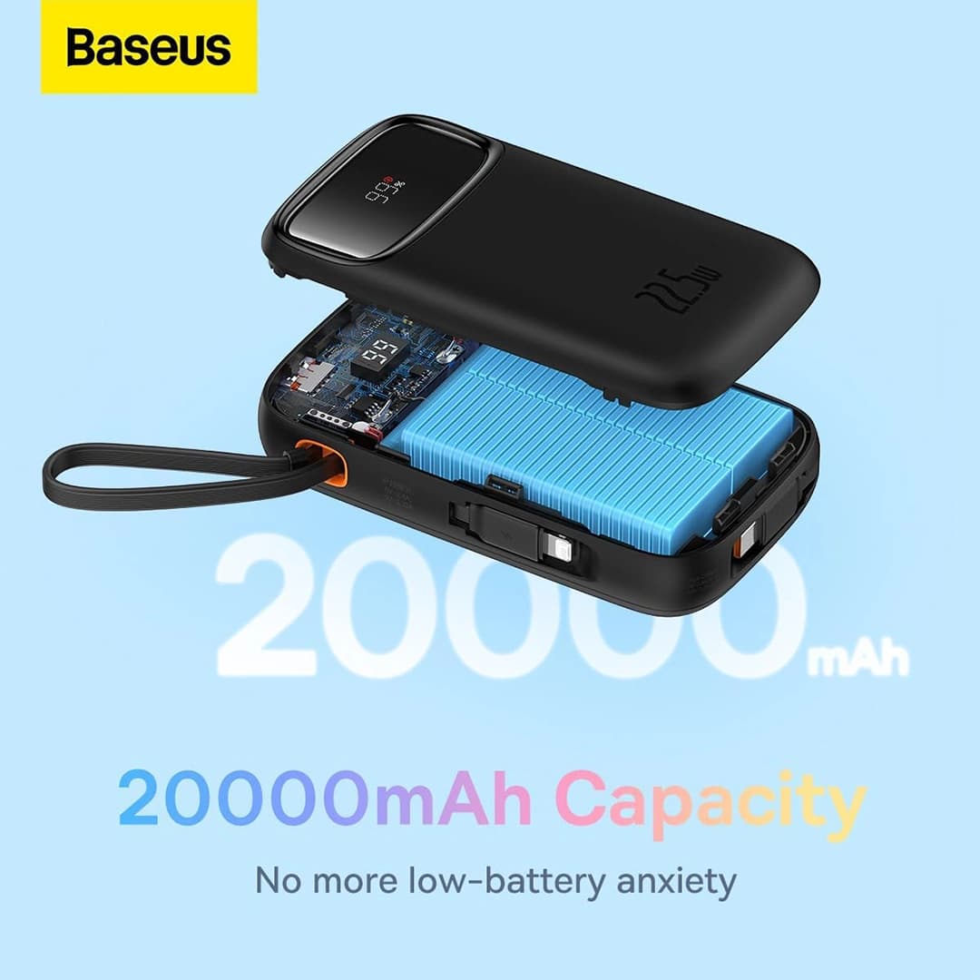 پاوربانک 20000mAh باسئوس مدل QPow2 — تصویر ۴