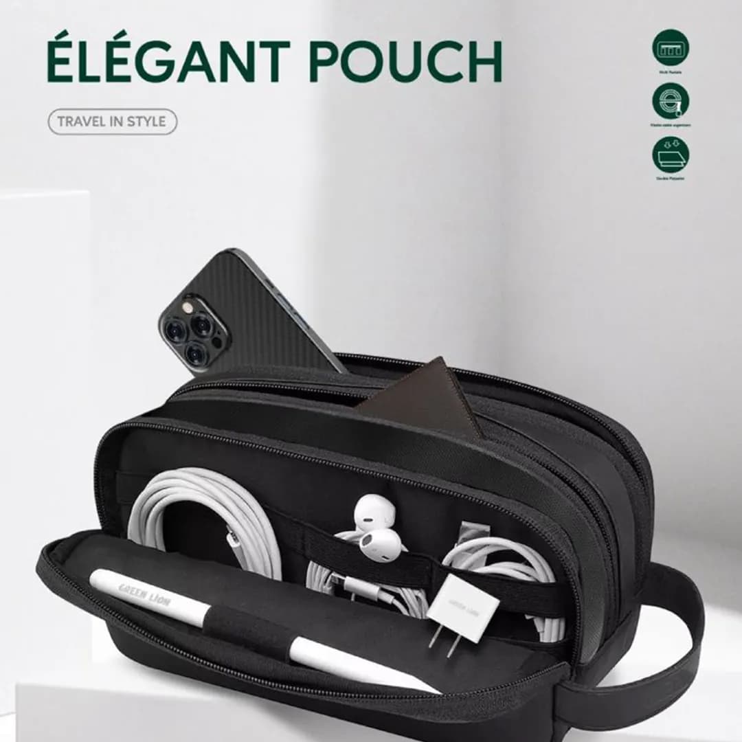 کیف لوازم جانبی گرین لاین مدل Green Lion Elegant Pouch — تصویر ۴