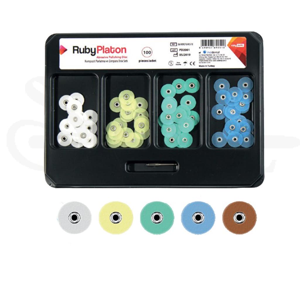 کیت دیسک پرداخت کامپوزیت رابی 40 عددی Ruby Polishing Discs برند incidental دیسک پالیش