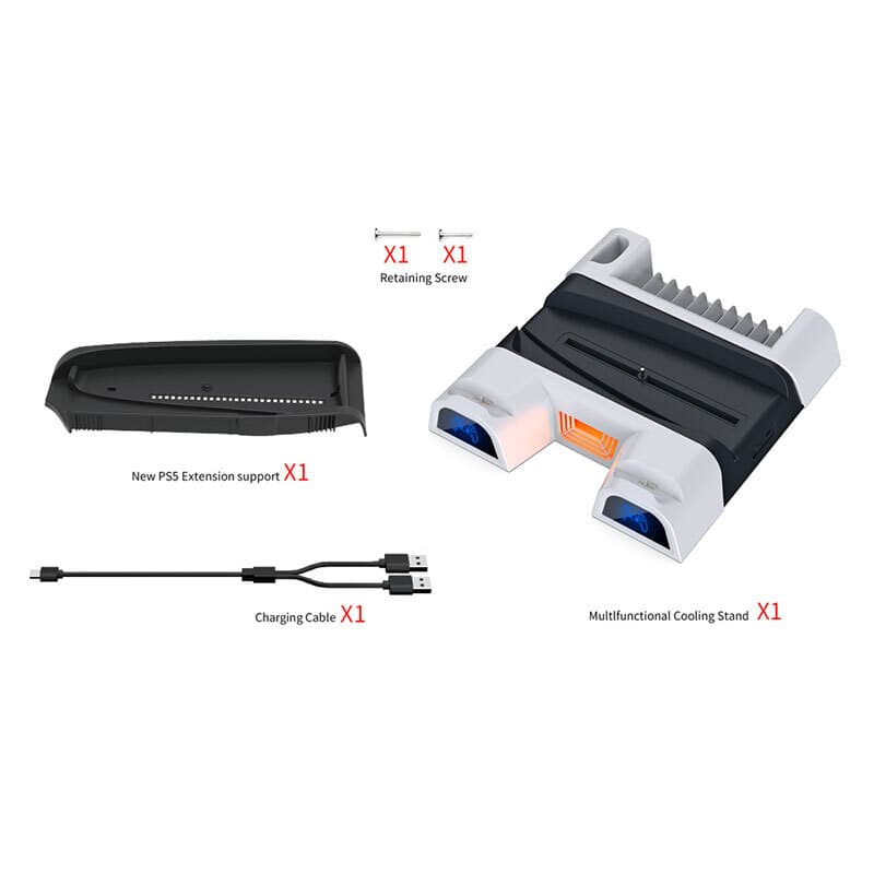 خنک کننده و شارژر دسته PS5/PS5 Slim/PS5 Pro دابی TP5-3536D — تصویر ۷