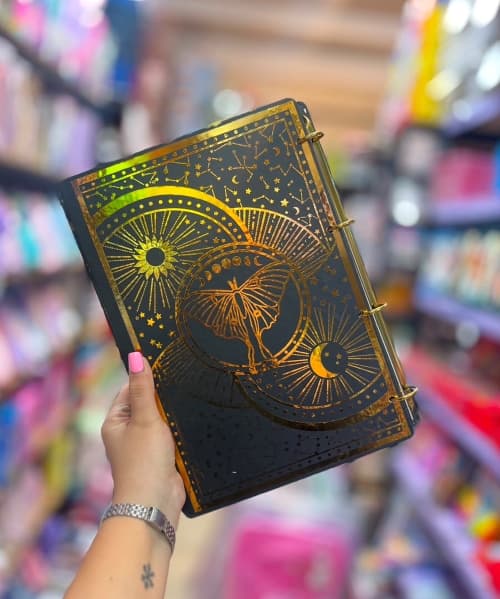 کلاسور ۴ حلقه طلاکوب — تصویر ۳