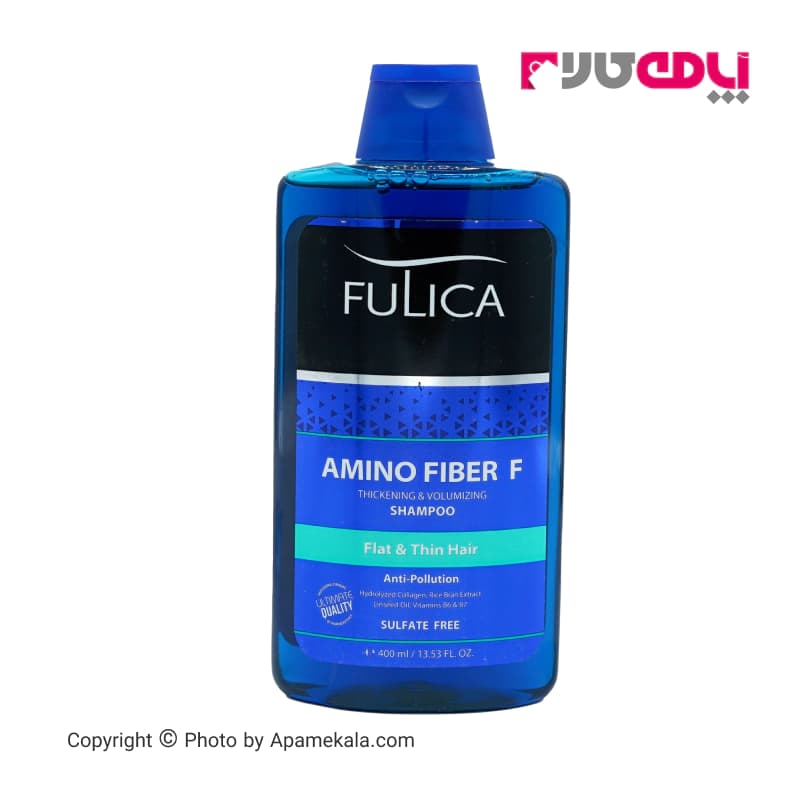 شامپو تقویت کننده و حجم دهنده موی سر فولیکا (fulica) حاوی آمینواسید 400 میل