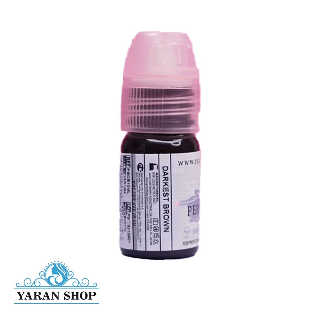 رنگ تاتو پرمابلند دارکست بروان 10 میل مدل Darkest Brown — تصویر ۲