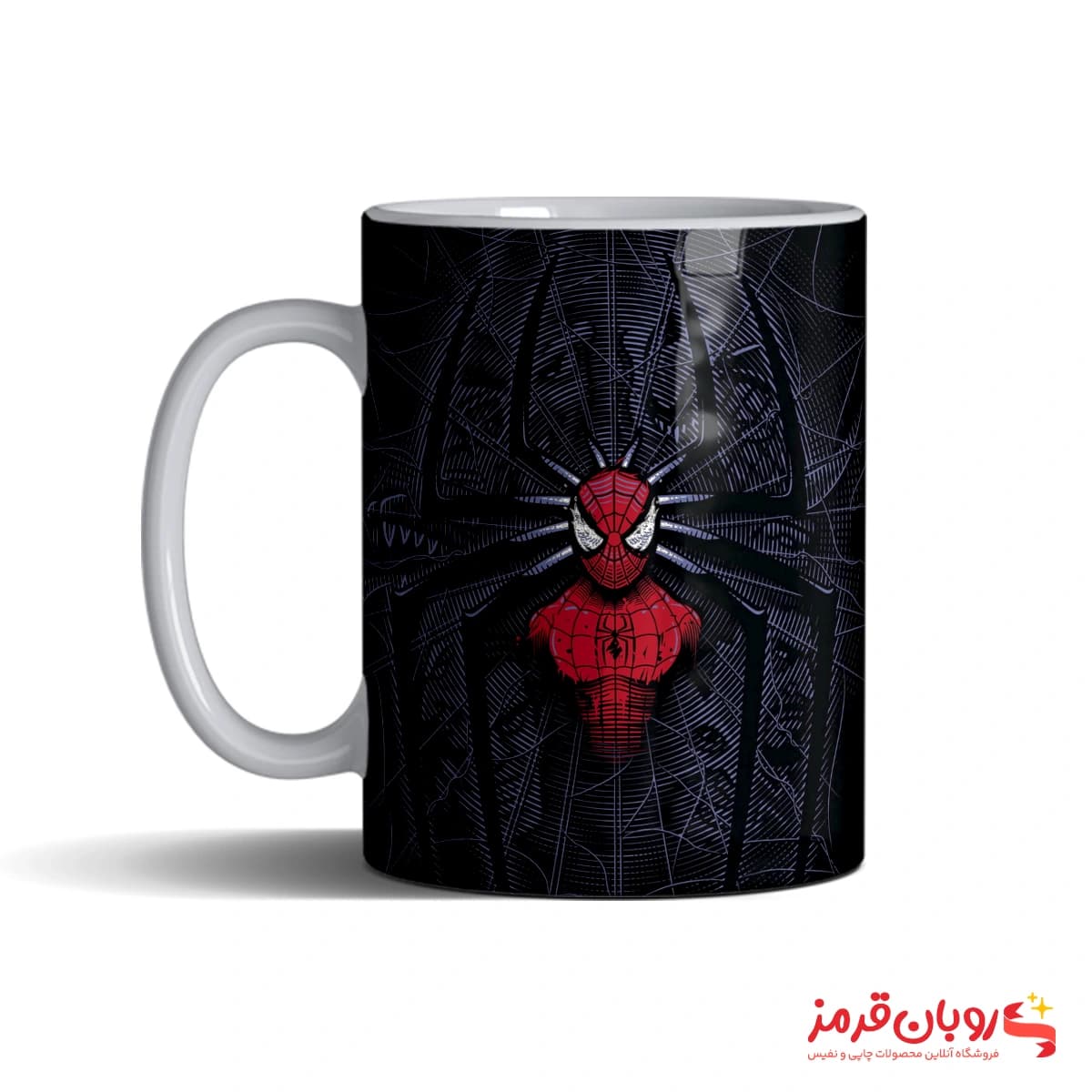 ماگ 127 spider man با زمینه عنکبوت