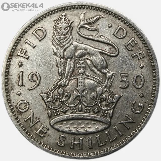 سکه 1 شیلینگ انگلیس 1950 (جرج ششم)