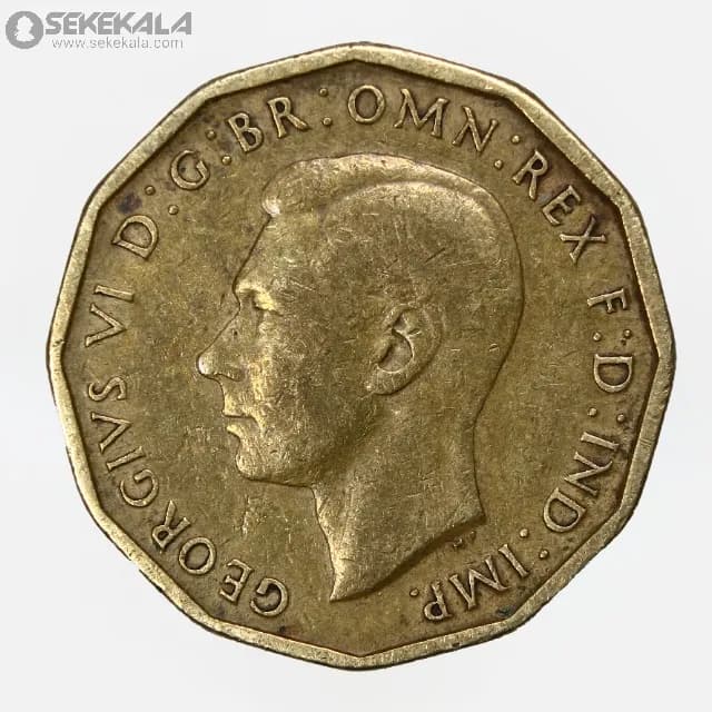 سکه 3 پنس انگلیس 1944 (جرج ششم) — تصویر ۲