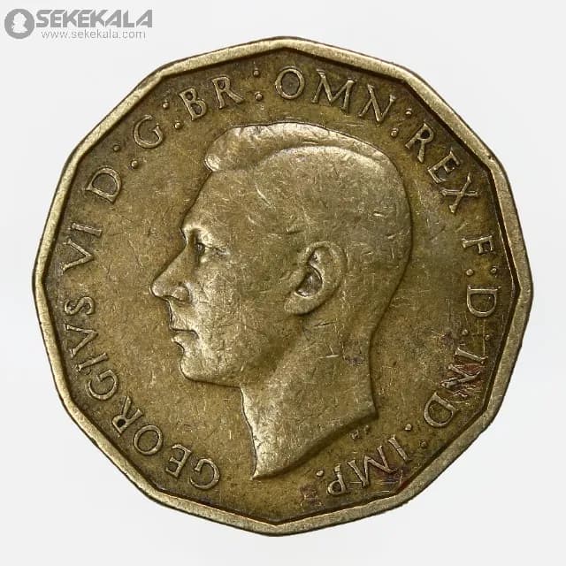سکه 3 پنس انگلیس 1942 (جرج ششم) — تصویر ۲