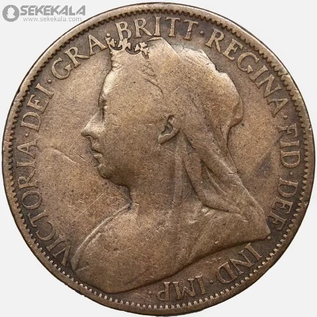 سکه 1 پنی انگلیس 1900 (ملکه ویکتوریا)