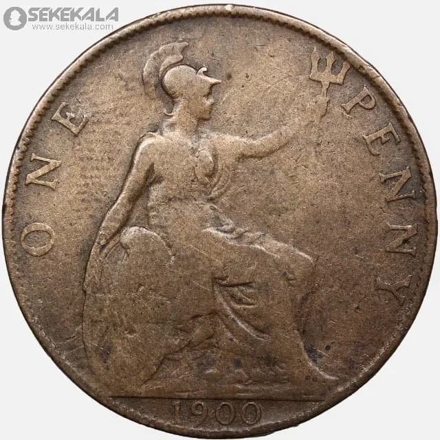 سکه 1 پنی انگلیس 1900 (ملکه ویکتوریا) — تصویر ۲