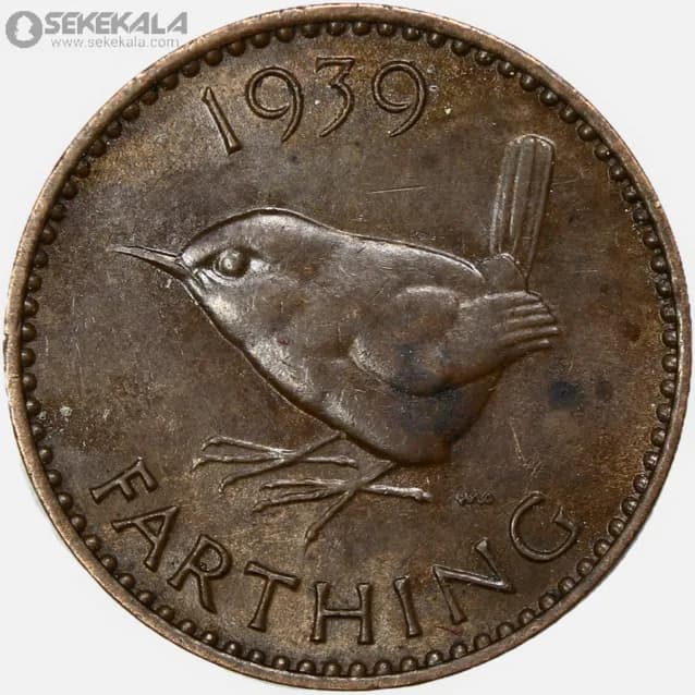 سکه 1 فارتینگ انگلیس 1939 (جرج ششم)(+AU)
