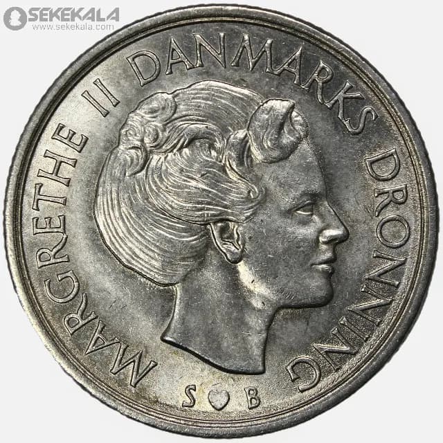 سکه 1 کرون دانمارک 1977 (AU)