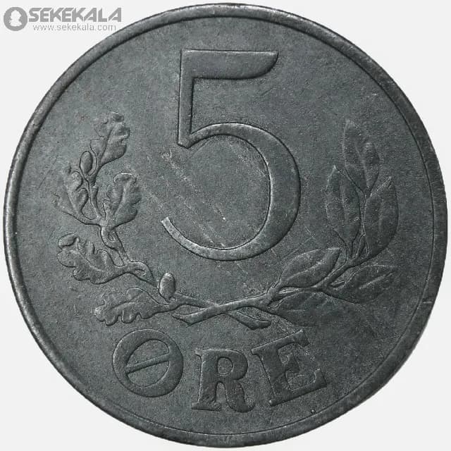 سکه 5 اوره دانمارک 1945 — تصویر ۲