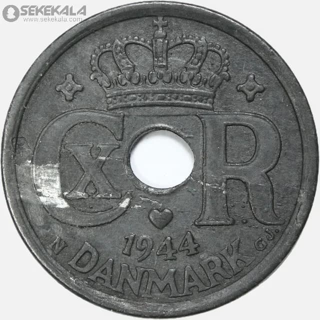 سکه 25 اوره دانمارک 1944