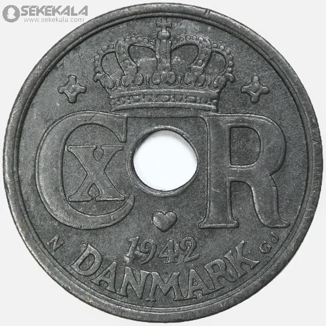 سکه 25 اوره دانمارک 1942