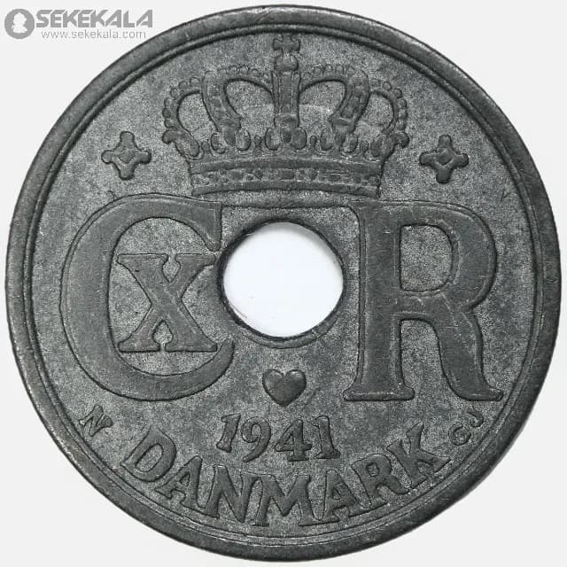 سکه 25 اوره دانمارک 1941