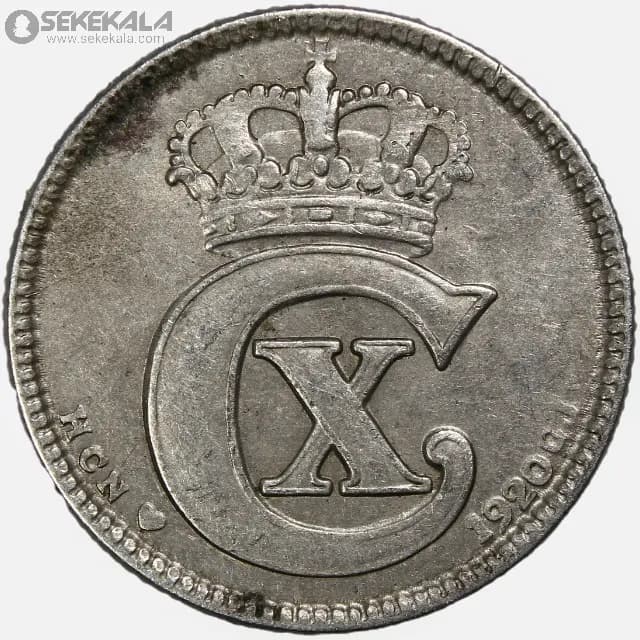 سکه 25 اوره دانمارک 1920