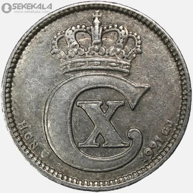 سکه 25 اوره دانمارک 1921