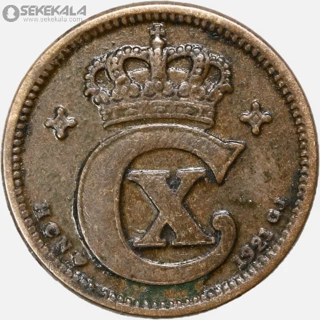 سکه 1 اوره دانمارک 1921