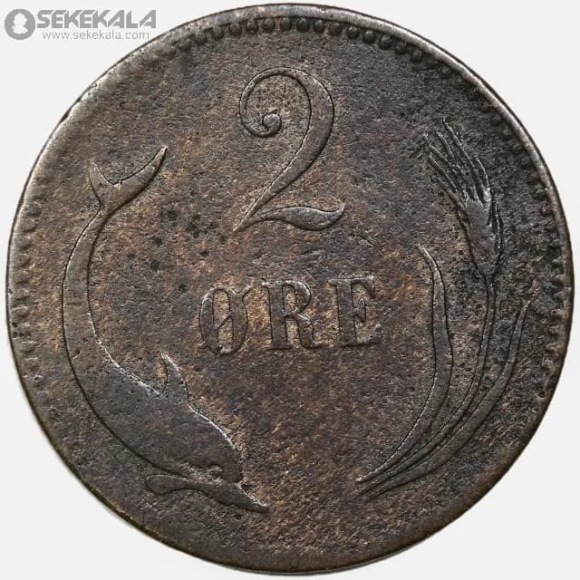 سکه 2 اوره دانمارک 1891
