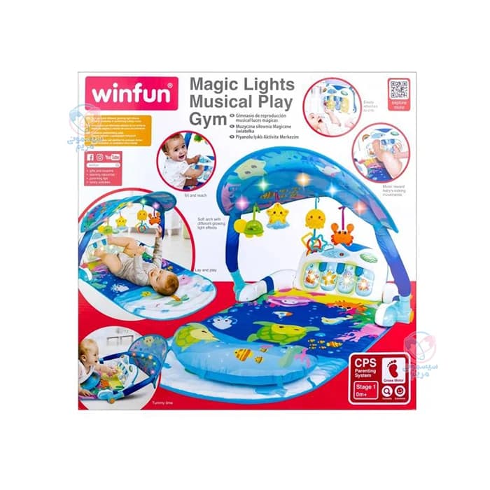 تشک بازی موزیکال چراغ دار وین فان WINFUN 860 — تصویر ۳