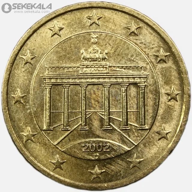 سکه 50 سنت یورو آلمان 2002 (AU)