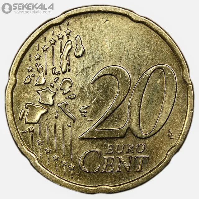 سکه 20 سنت یورو آلمان 2002 (AU) — تصویر ۲