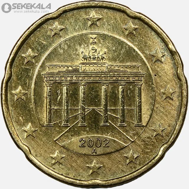 سکه 20 سنت یورو آلمان 2002 (AU)