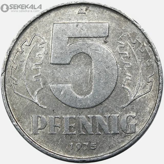 سکه 5 فنیگ آلمان شرقی 1975