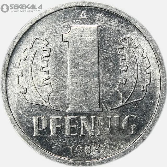 سکه ۱ فنیگ آلمان شرقی 1983 (UNC)