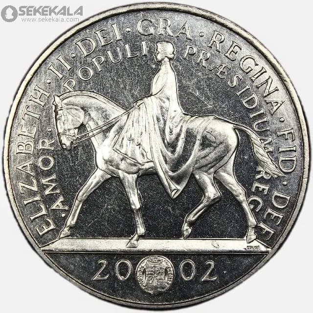 سکه 5 پوند یادبودی انگلیس 2002 (AU)