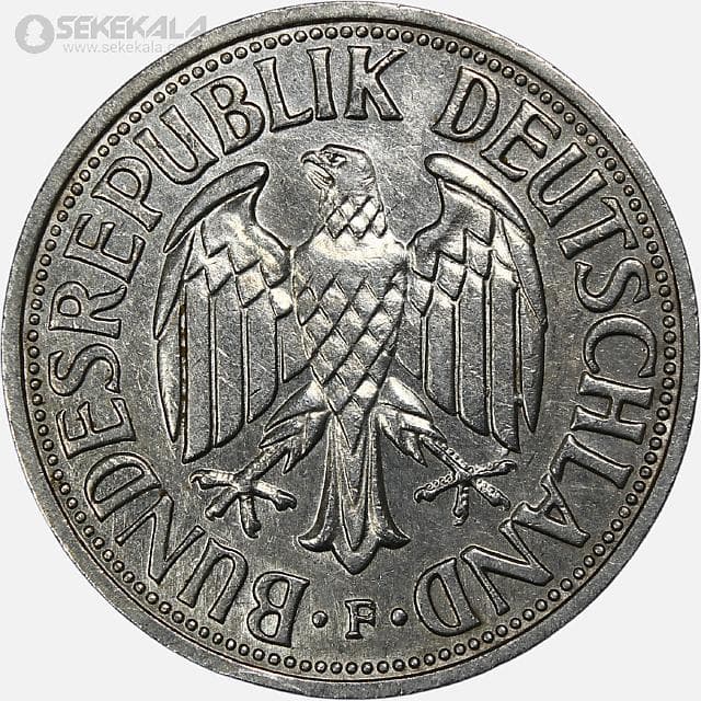 سکه 2 مارک بسیار کمیاب آلمان 1951 — تصویر ۲