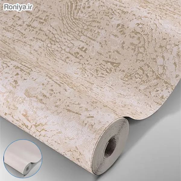 ست کاغذ دیواری نسکافه ای طرح دار کد 00197 + طرح مکمل ساده