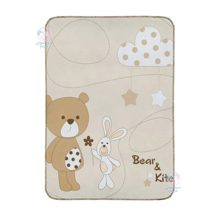 پتو نخی دورپیچ رزبرن Roseborn bear & kite