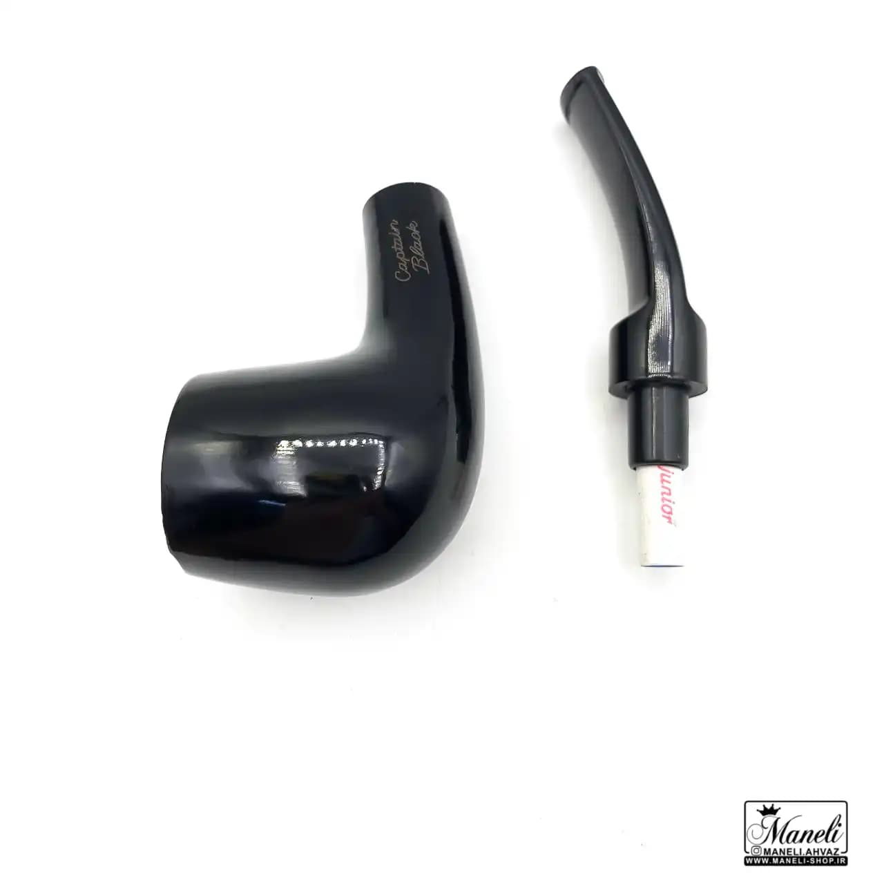 پیپ چوبی تمام مشکی capitan black – 14030230 — تصویر ۳