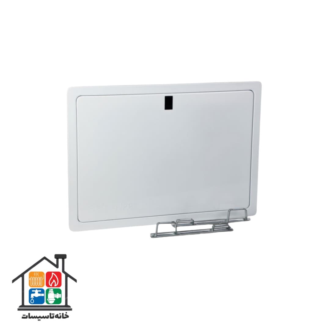 جعبه کلکتور فلزی نیوپایپ همراه با پایه و بست سایز 45×95 — تصویر ۲