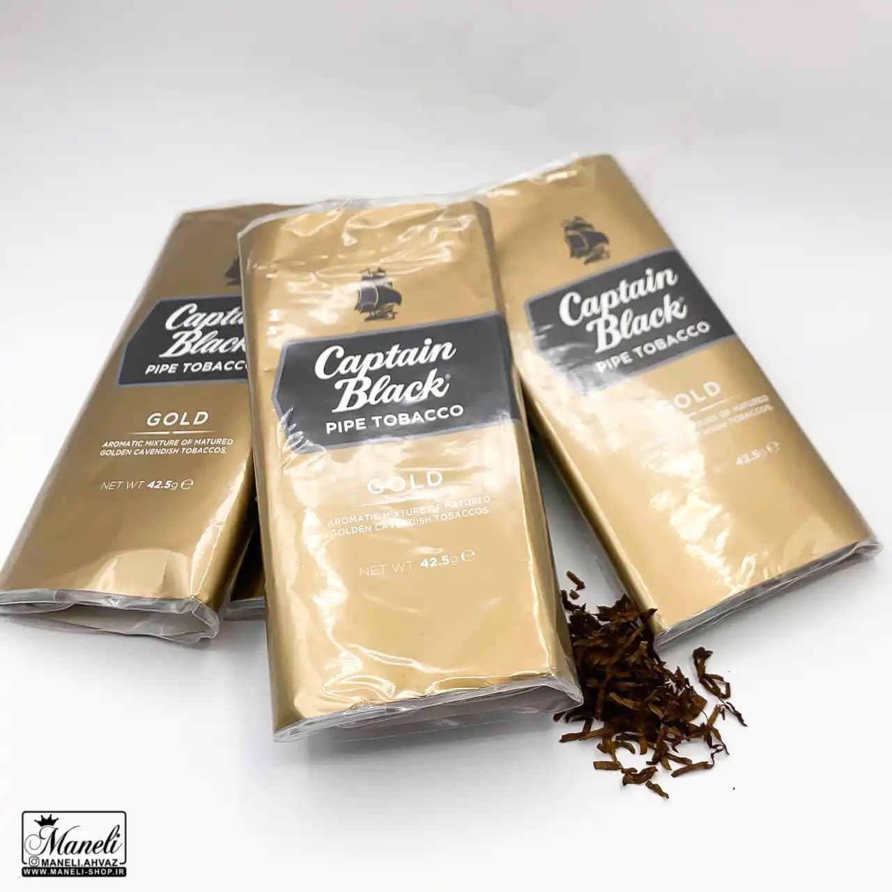 توتون پیپ کاپیتان بلک (Capitan Black Gold)، طلایی — تصویر ۲