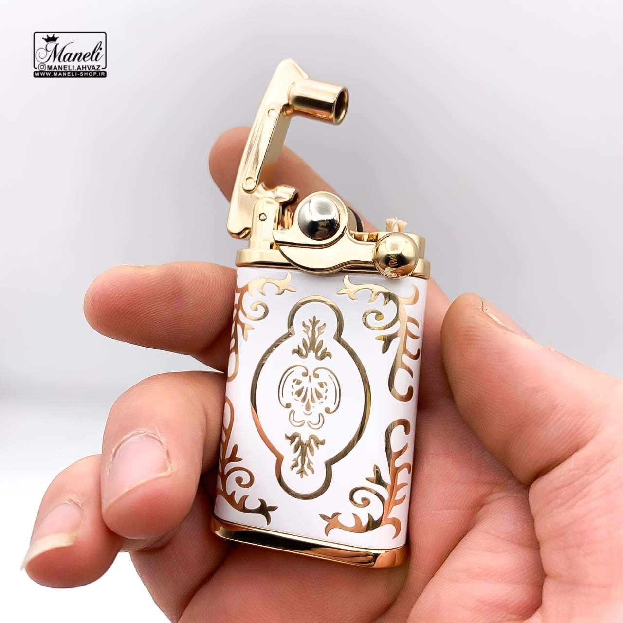 فندک لاکچری سفید بنزینی + عکس و فیلم — تصویر ۲