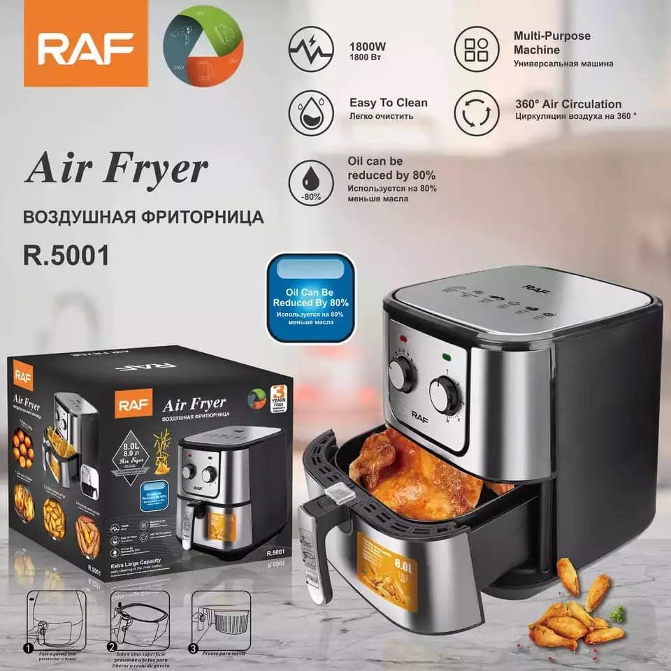 سرخ کن ۸لیتری راف مدل: R_5001 — تصویر ۲