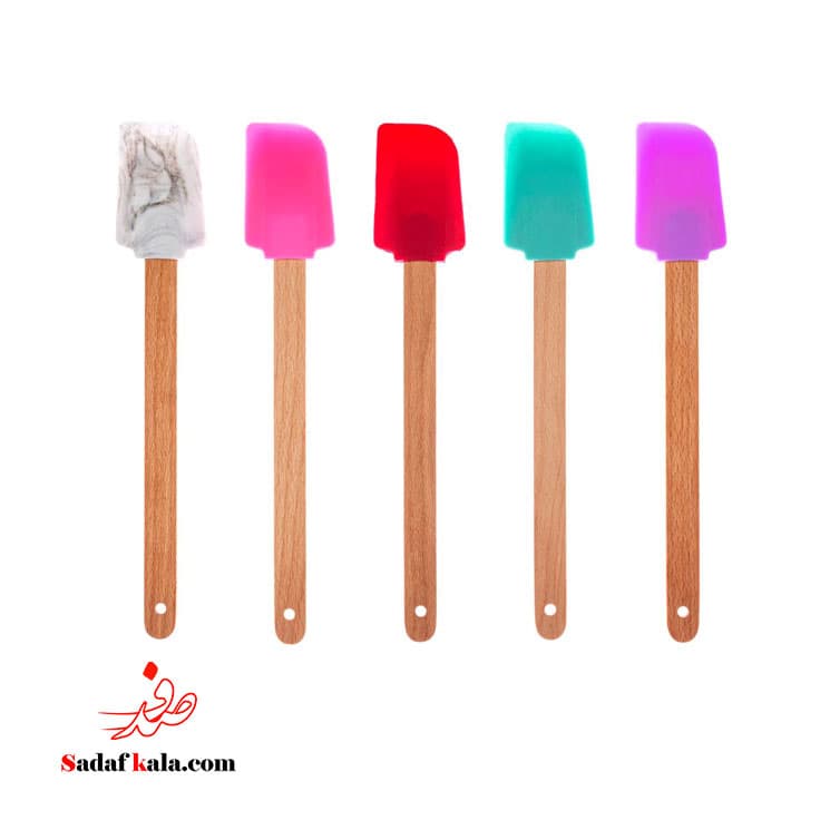 لیسک سیلیکونی دسته چوبی گرد بزرگ اواستایل (36)/404 — تصویر ۴
