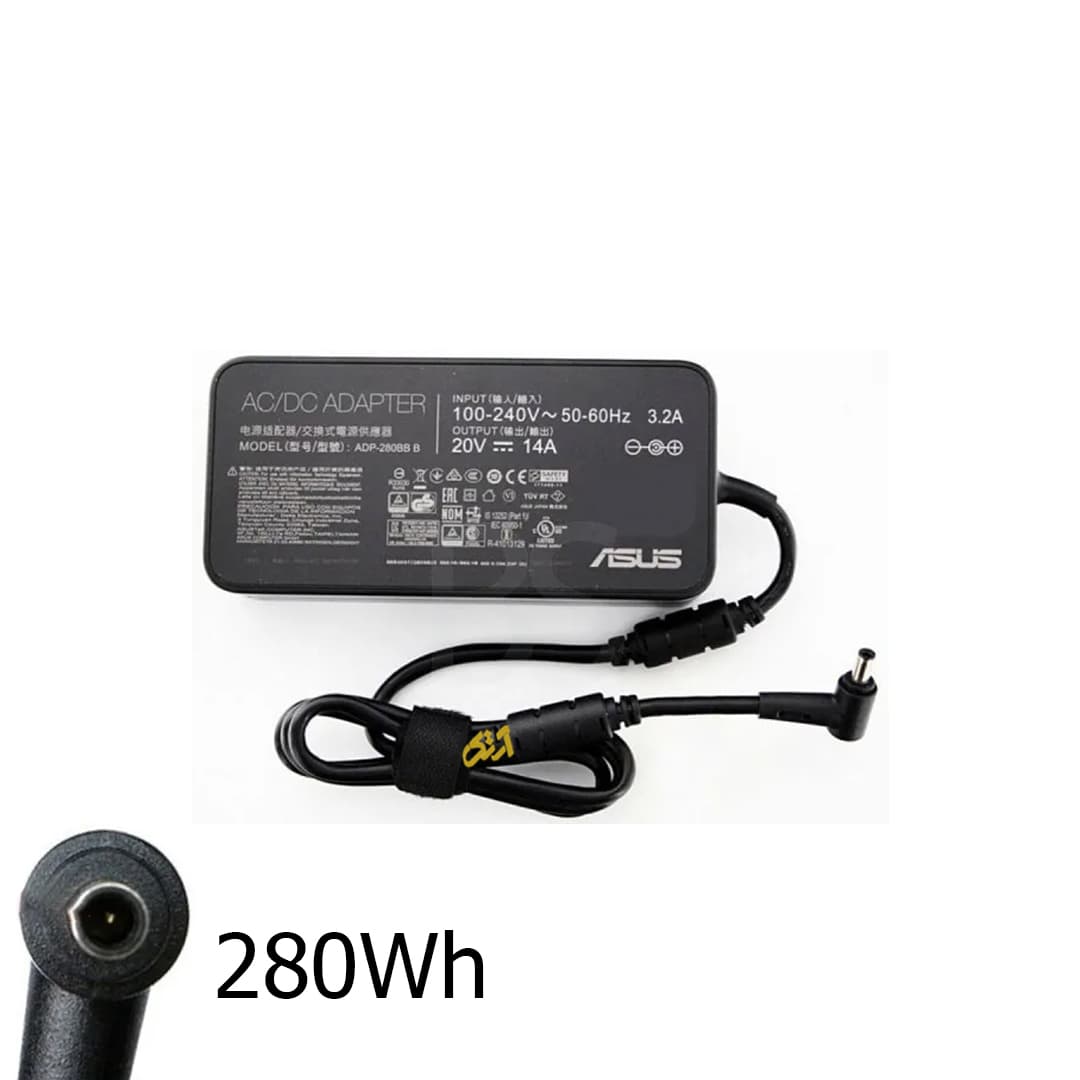 آداپتور شارژر لپ تاپ ایسوس 20 ولت 14 آمپر سوزن دار adaptor laptop ASUS