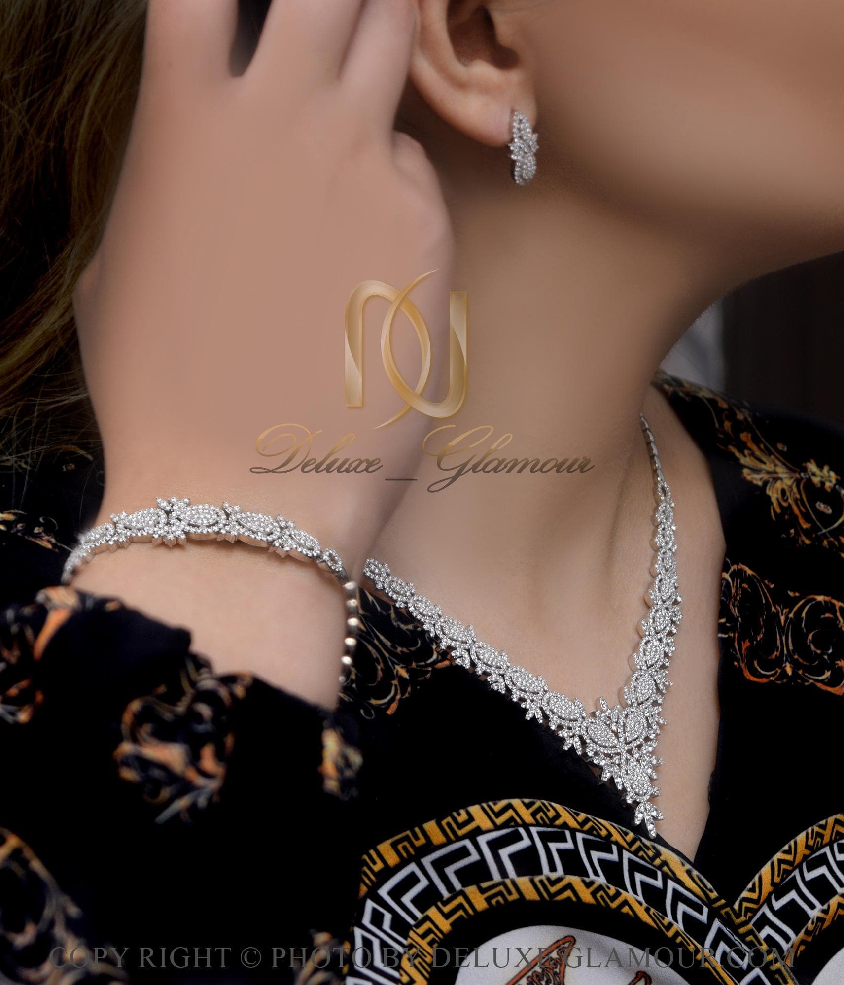 سرویس نقره عروس نگین دار شیک ns-n415 — تصویر ۲