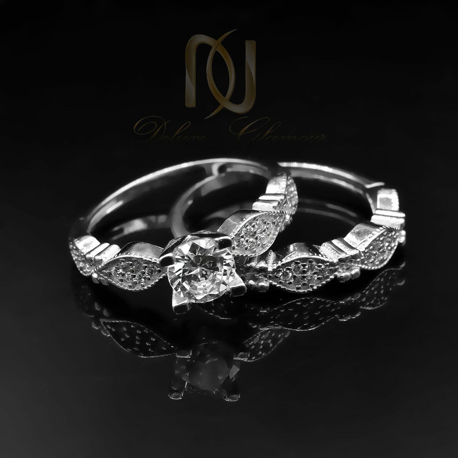 حلقه پشت حلقه طرح جدید نقره اصل rg-n815 — تصویر ۲