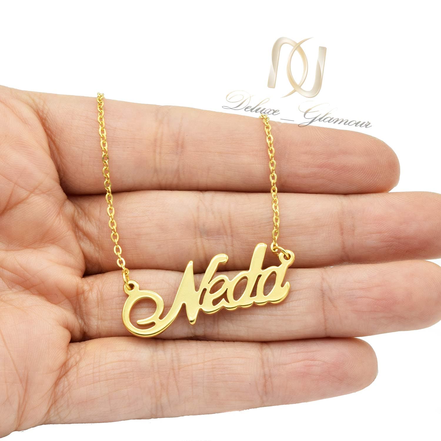 گردنبند اسم ندا لاتین استیل nw-n639 — تصویر ۲
