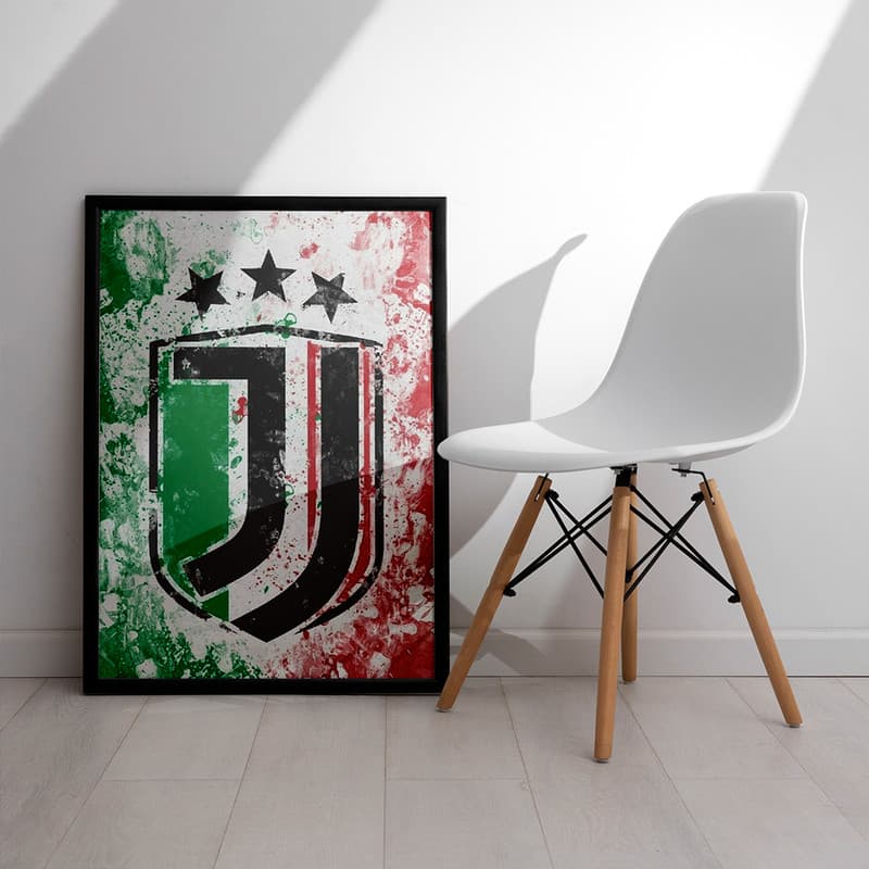تابلو مدل دیواری طرح یوونتوس Juventus کد FD587 — تصویر ۳