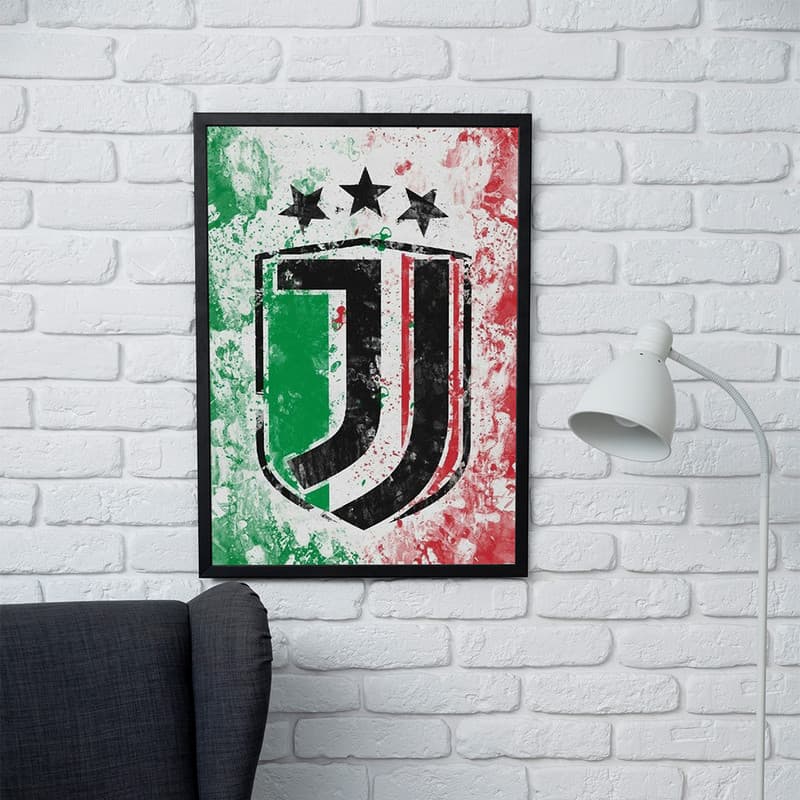 تابلو مدل دیواری طرح یوونتوس Juventus کد FD587 — تصویر ۲