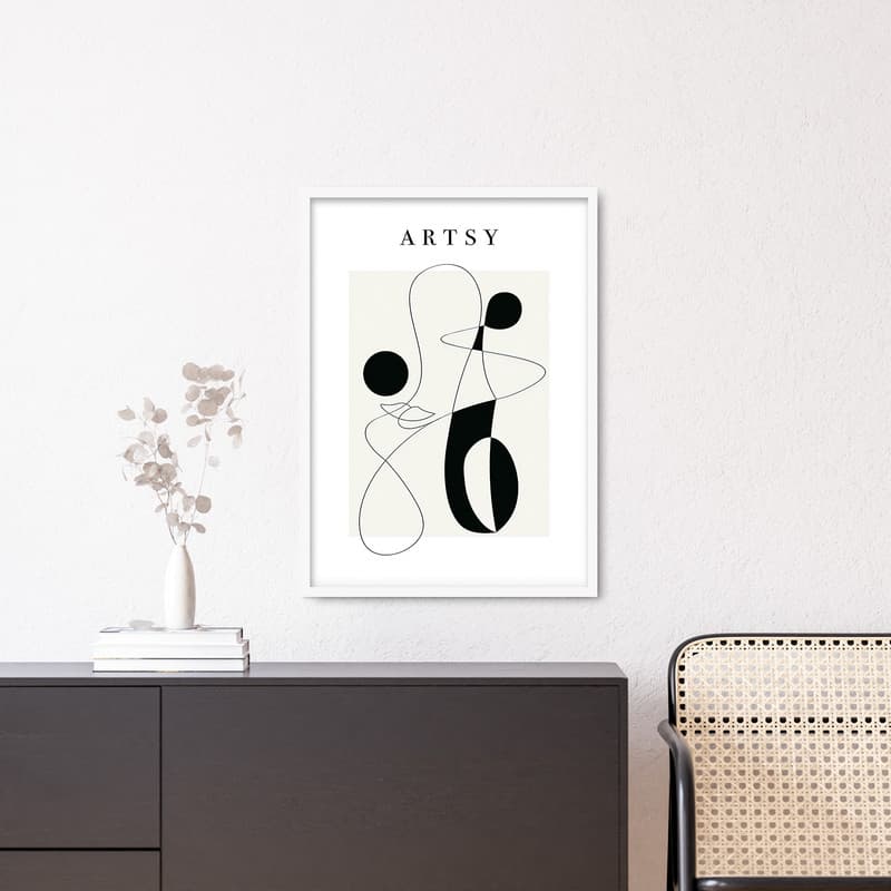 تابلو فورنیمو مدل دکوراتیو Abstract کد 0527W — تصویر ۲