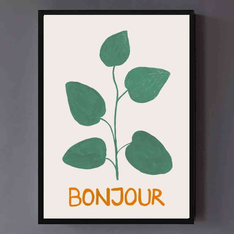 تابلو مدل Bonjour Botanicu کد 248901751 — تصویر ۲